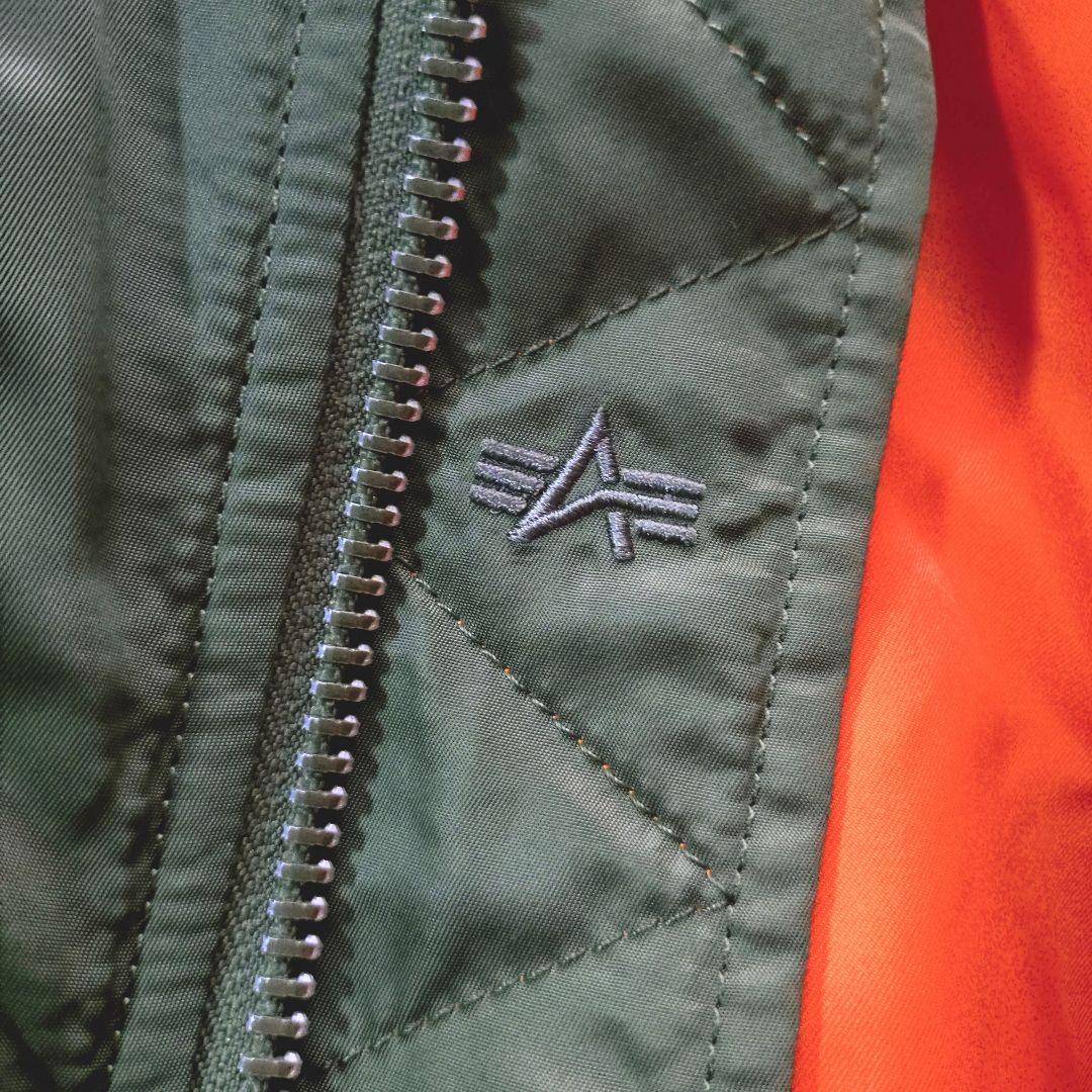 美品 現行 ALPHA INDUSTRIES MA-1 フライトジャケット M