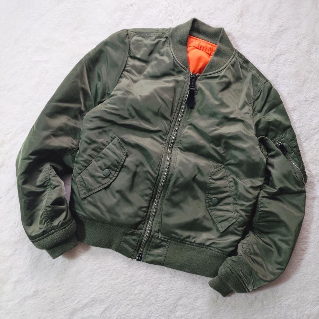 美品 現行 ALPHA INDUSTRIES MA-1 フライトジャケット M