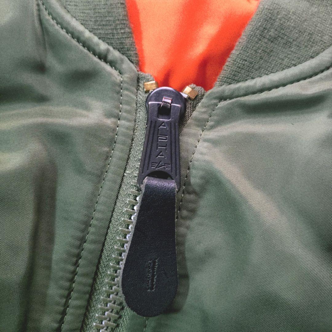 美品 現行 ALPHA INDUSTRIES MA-1 フライトジャケット M