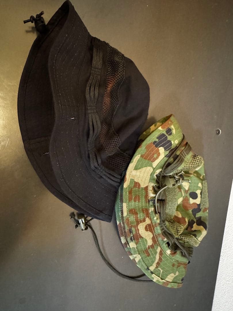 田村装備開発　T-レンジャーハット　IR　陸自迷彩　黒 2点セット