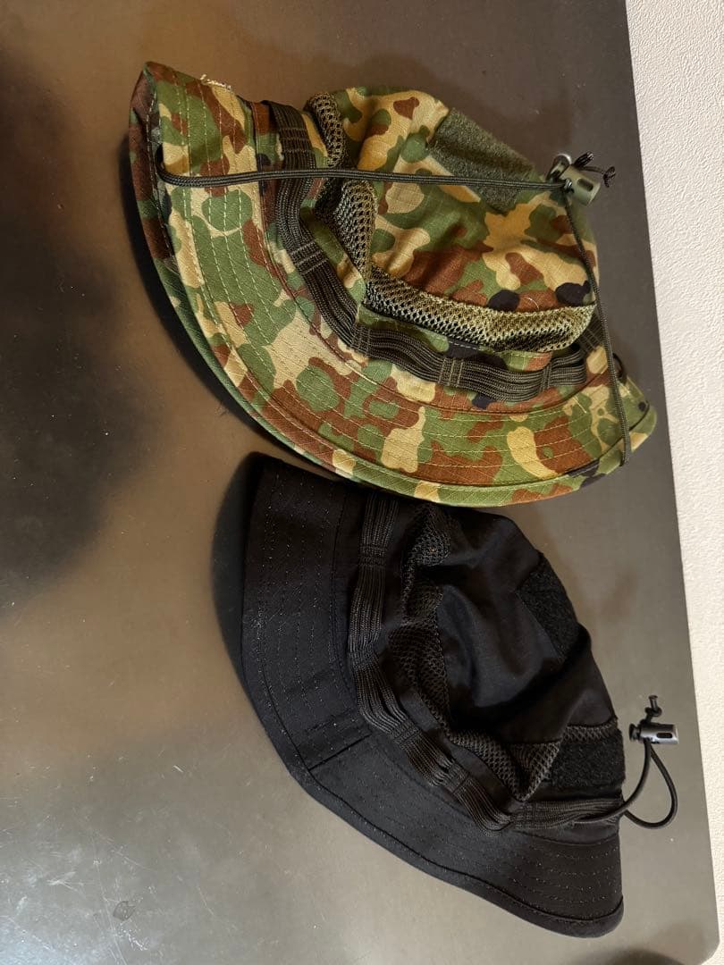 田村装備開発　T-レンジャーハット　IR　陸自迷彩　黒 2点セット