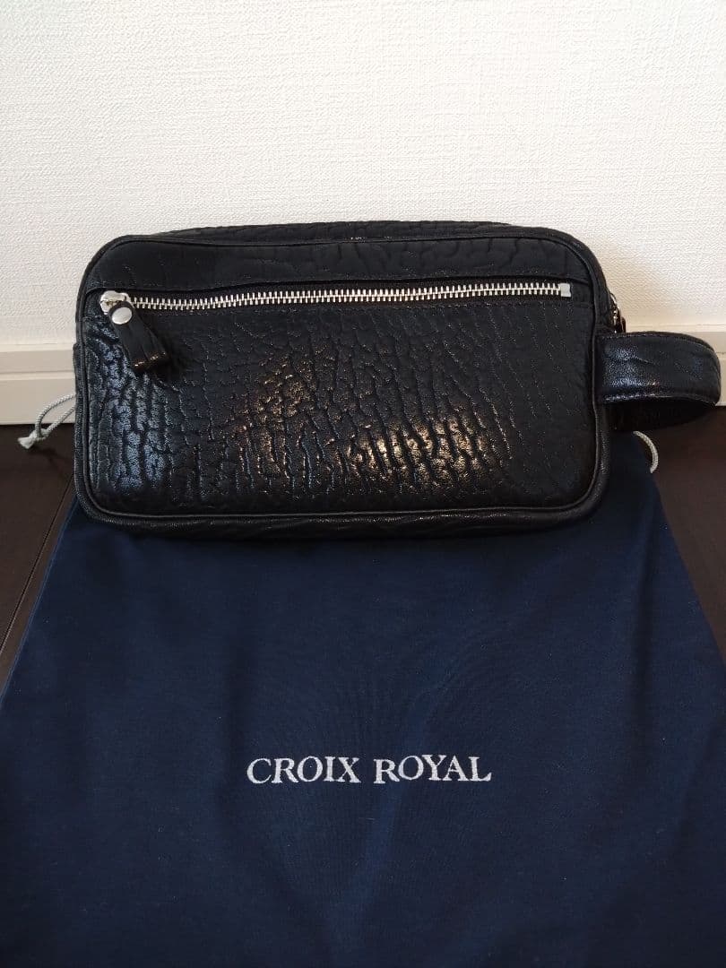 ■新品未使用■CROIX  シールレザー（アザラシ）セカンドバッグ