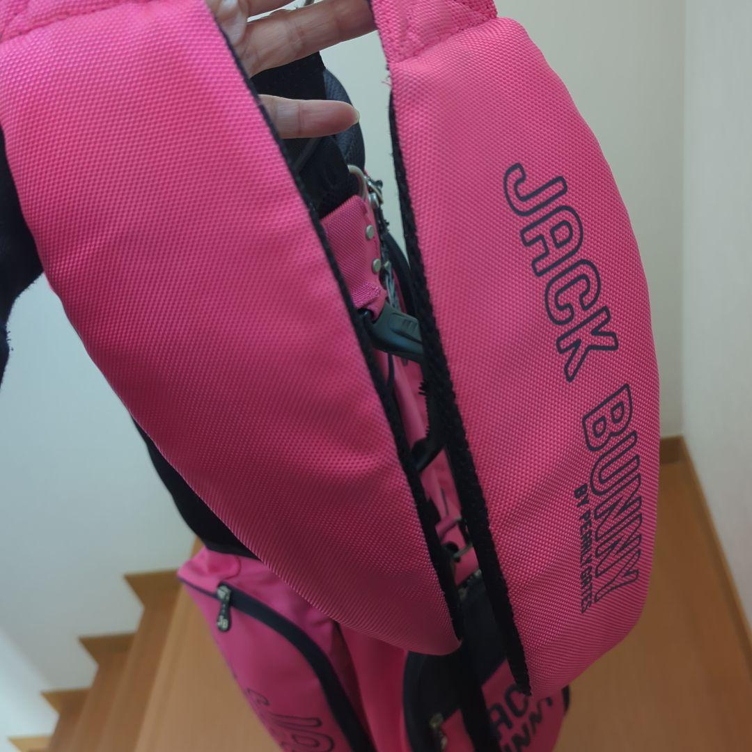 ジャックバニー　キャディーバック　ピンク