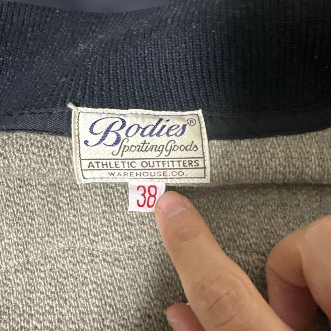 Warehouse スタジャン 38 袖革 ホースハイド