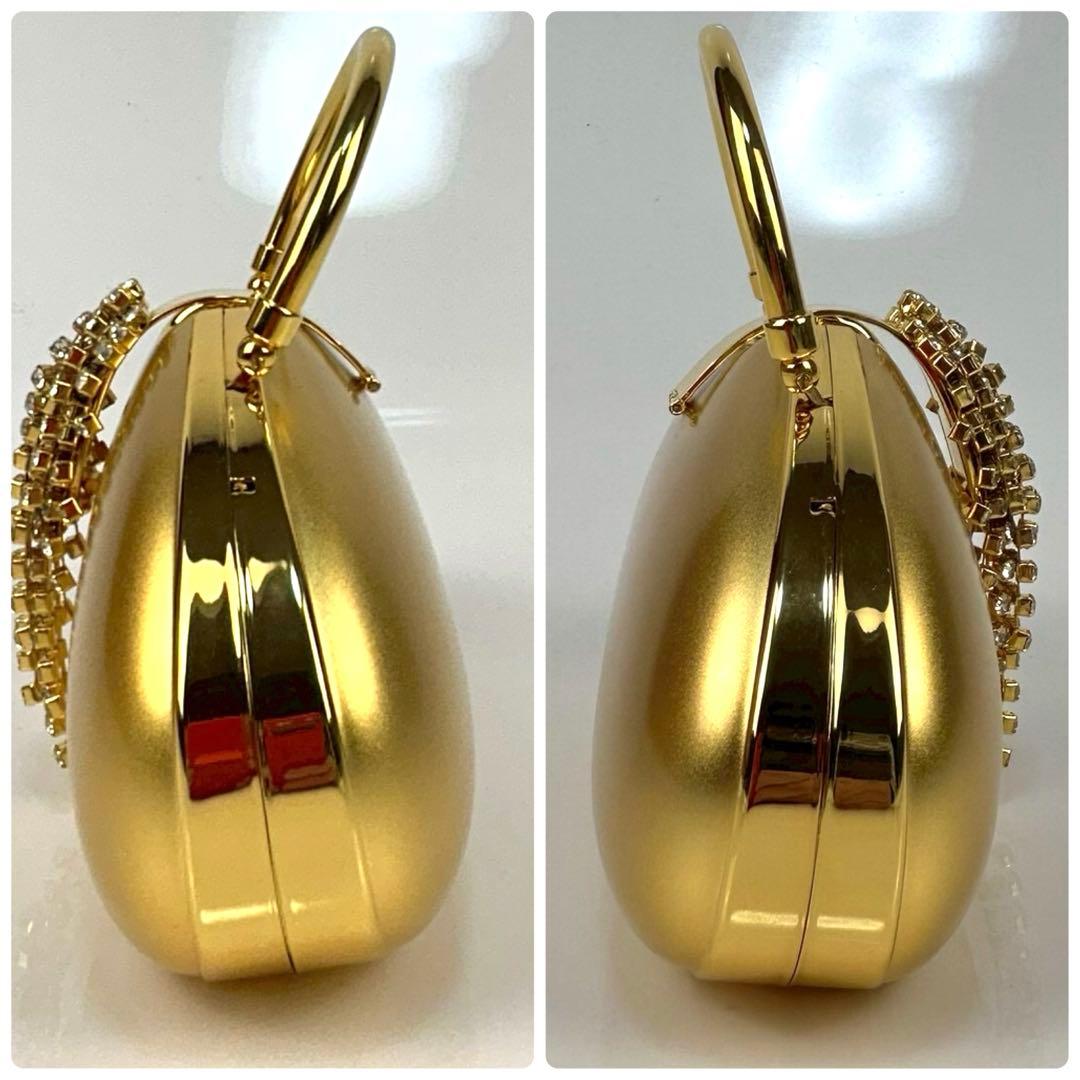 【極美品】シェイラン パーティーバッグ ゴールド ハンドバッグ チェーンバッグ