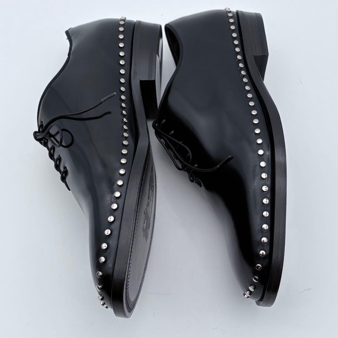未使用級　JIMMY CHOO レザー スタッズ ドレスシューズ 靴 メンズ