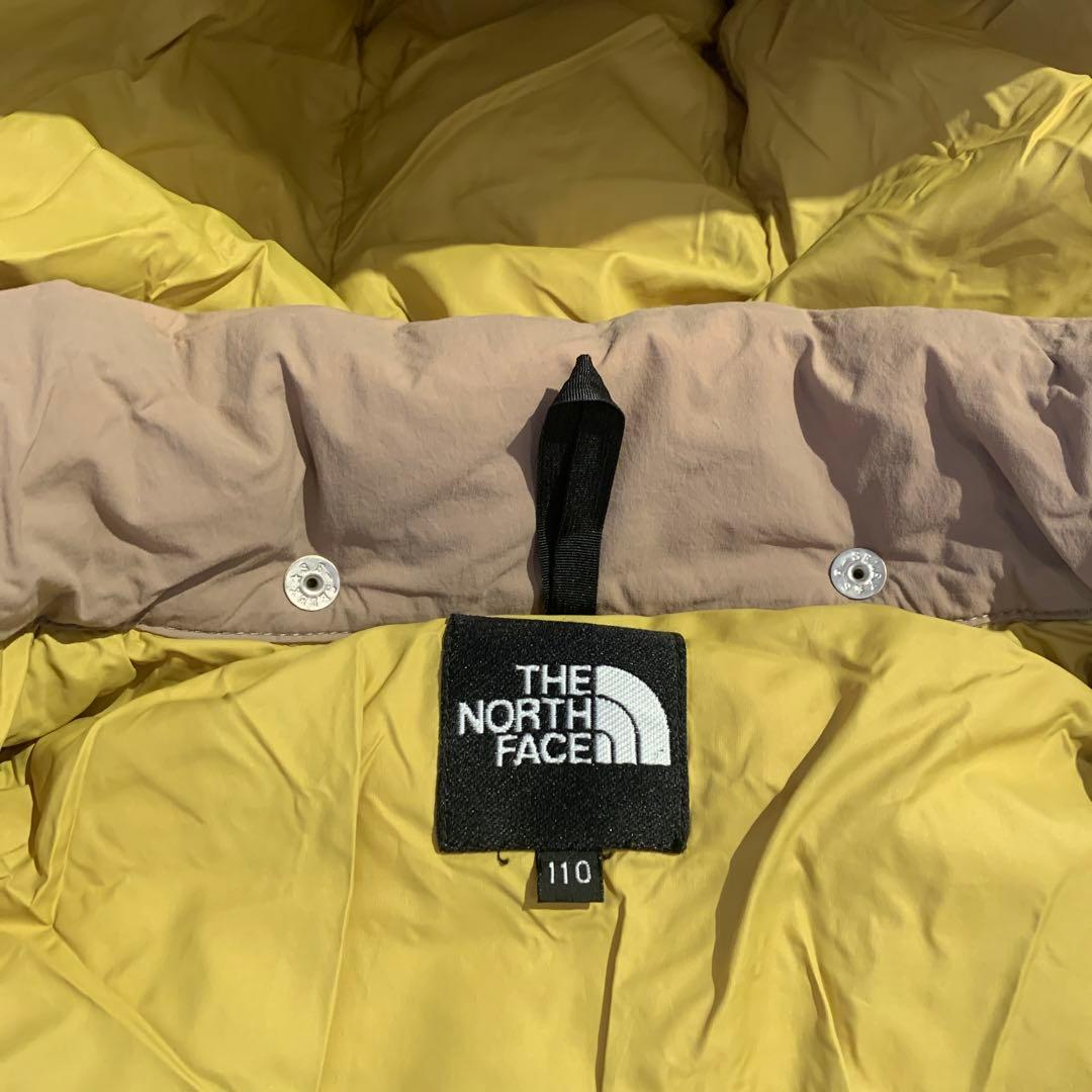 美品 ノースフェイス 110cm ダウンジャケット NORTHFACE ベージュ
