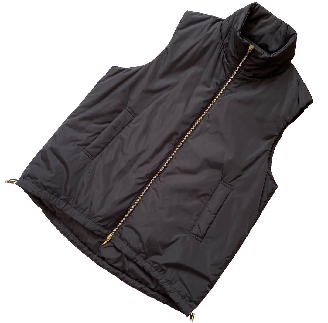 美品 23区 近年モデル 洗える 中綿 パティング ベスト 38 グレー