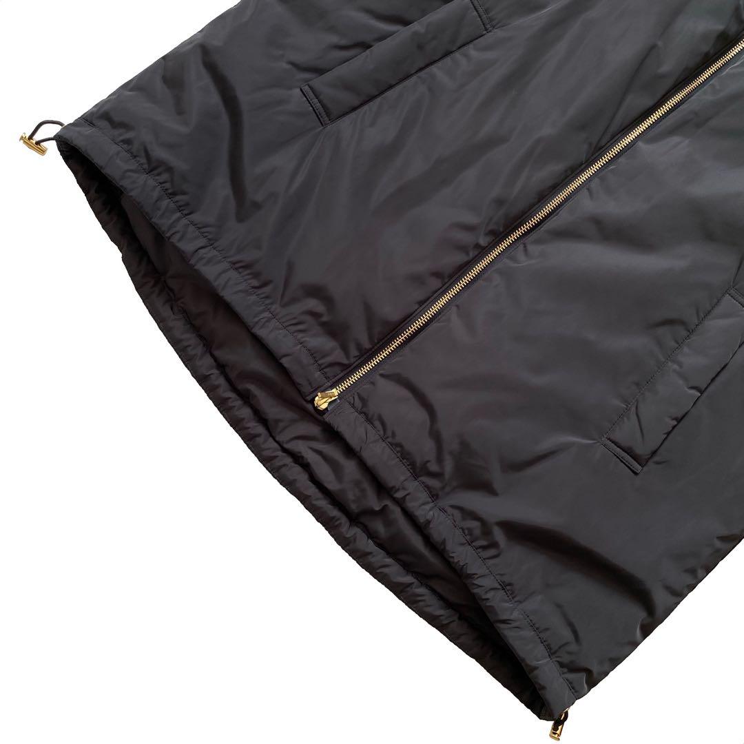 美品 23区 近年モデル 洗える 中綿 パティング ベスト 38 グレー