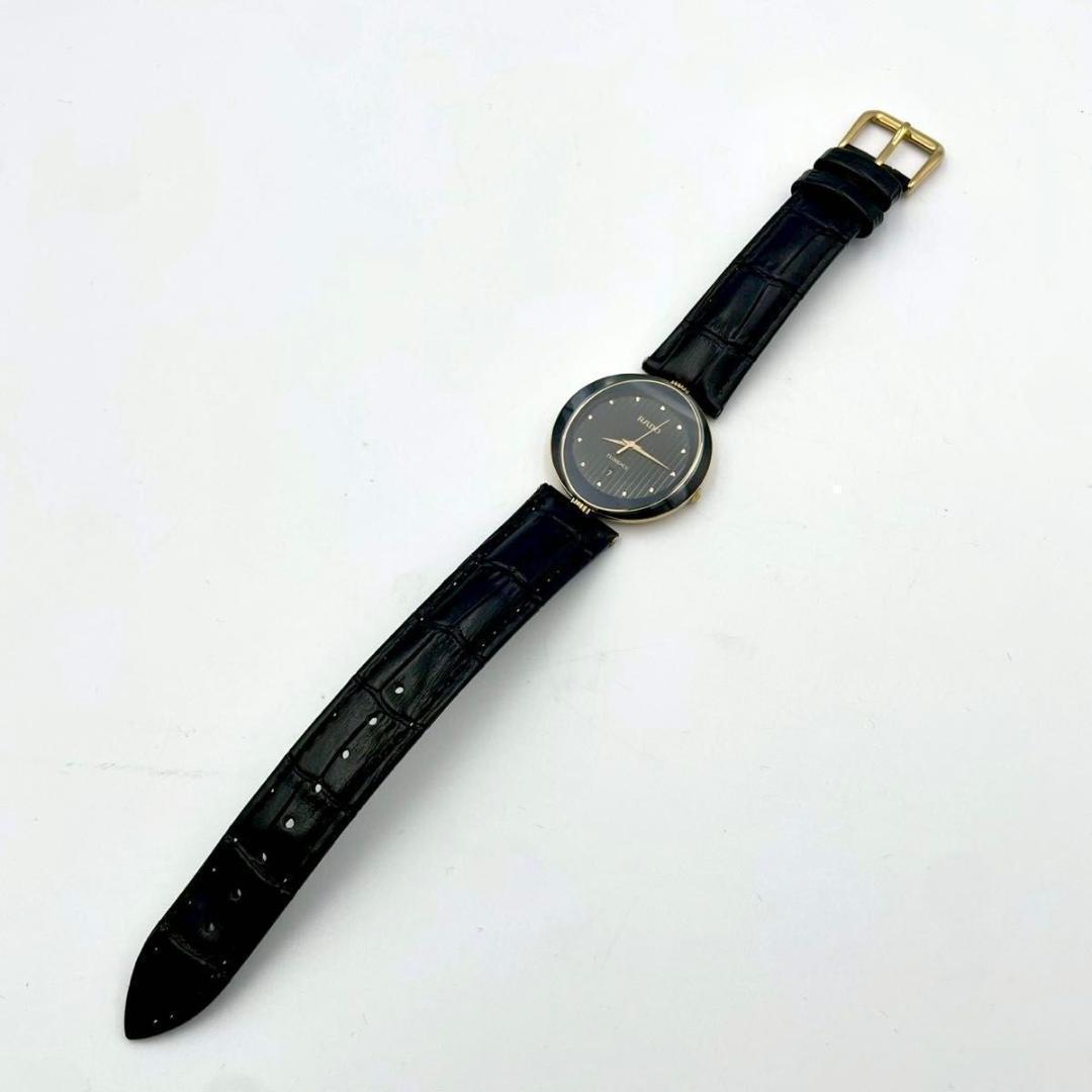 313 美品 新品ベルト ラドー フローレンス デイト 腕時計 クオーツ 稼働