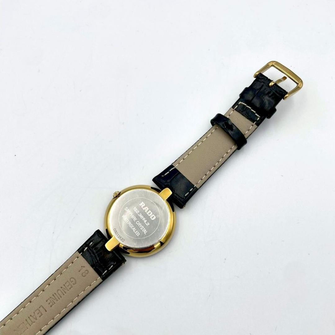 313 美品 新品ベルト ラドー フローレンス デイト 腕時計 クオーツ 稼働