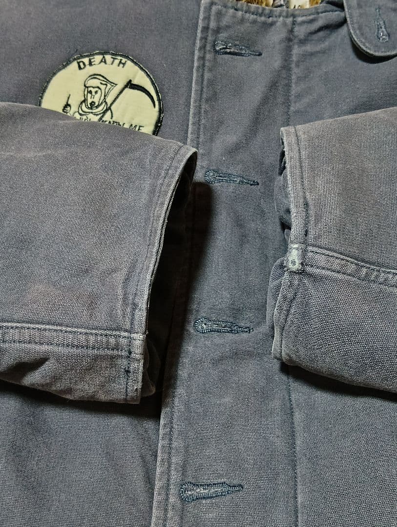 usnavy n-1 type デッキジャケット　ネイビー　フェード