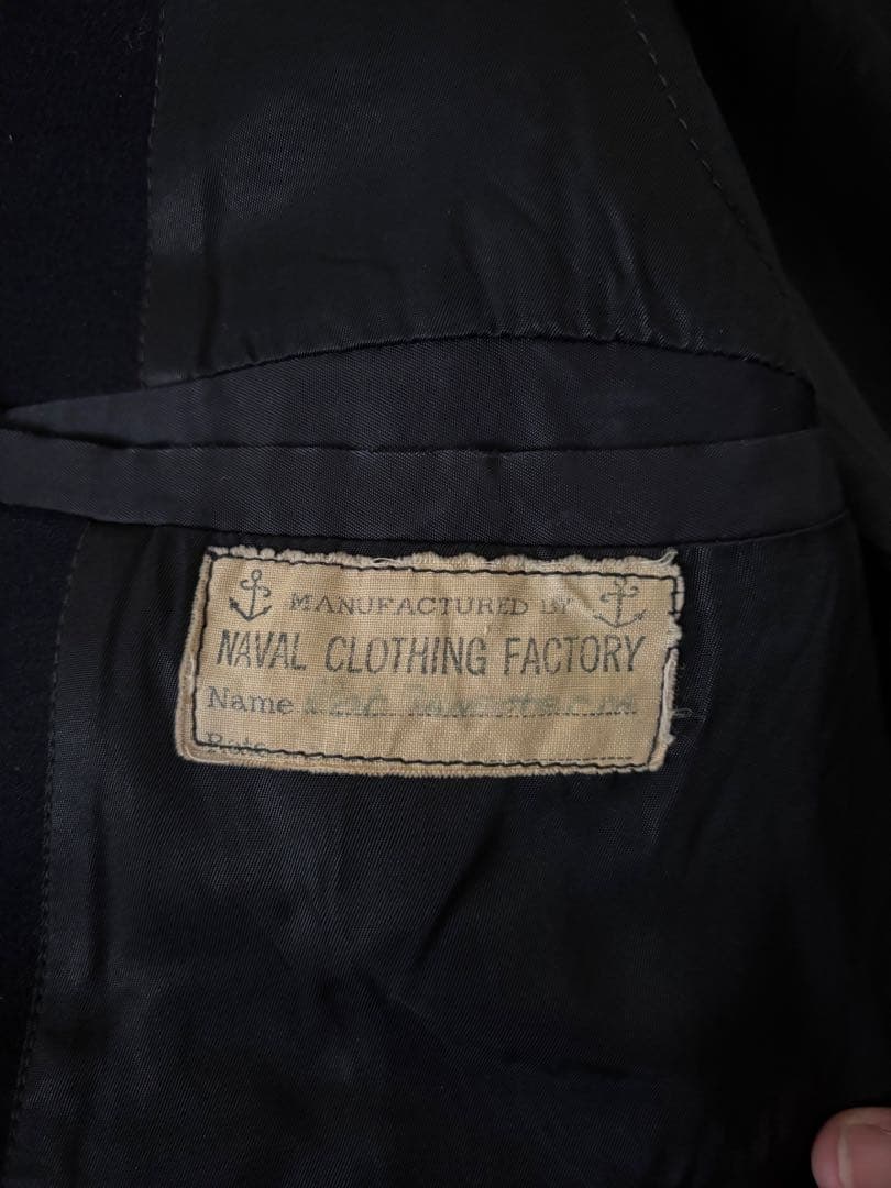 40's U.S.NAVY 10ボタン Pコート ビンテージ　米軍実物