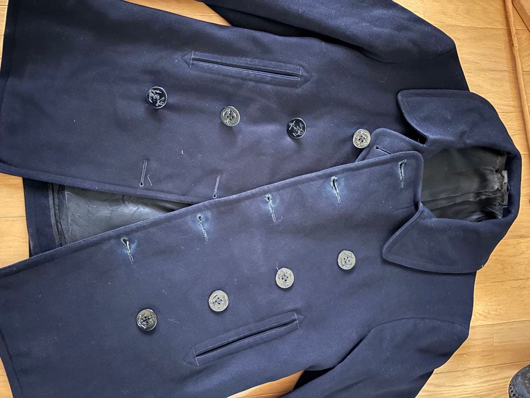 40's U.S.NAVY 10ボタン Pコート ビンテージ　米軍実物