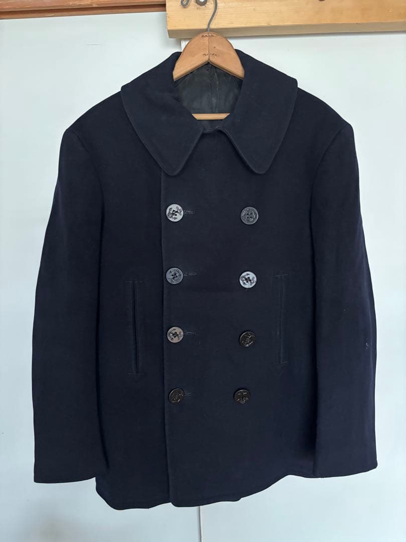 40's U.S.NAVY 10ボタン Pコート ビンテージ　米軍実物