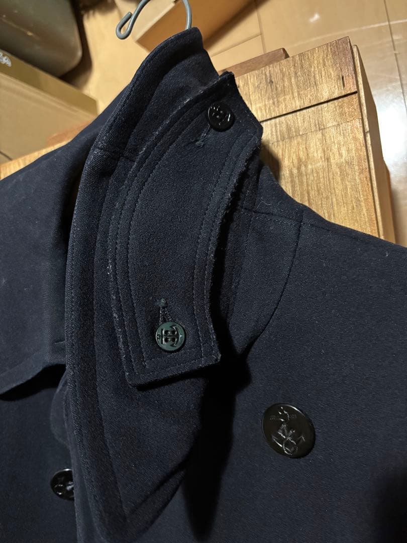 40's U.S.NAVY 10ボタン Pコート ビンテージ　米軍実物