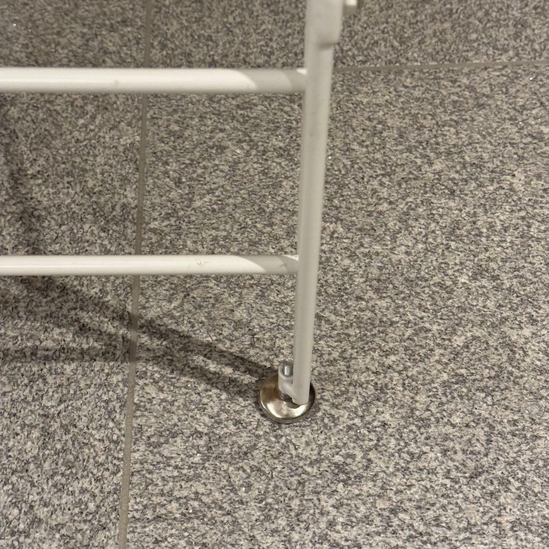 ベルメゾン ダブルワイヤーレンジ台 ナチュラル×ホワイト 幅84cm