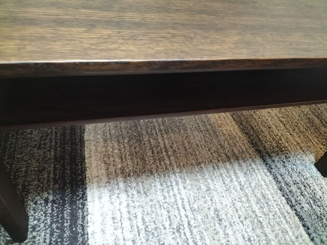 期日限定最終お値下げカリモクチターノ木製ダークブラウン座卓T16350