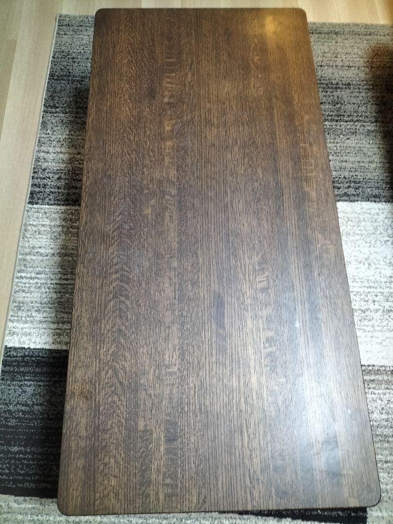 期日限定最終お値下げカリモクチターノ木製ダークブラウン座卓T16350