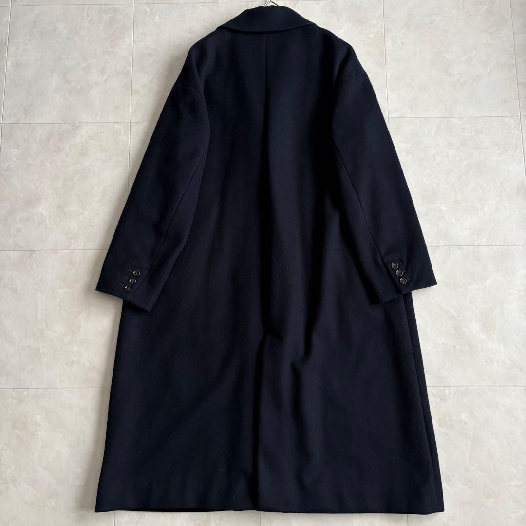 美品✨ ハンズオブクリエイション チェスターコート ネイビー F 日本製 ロング