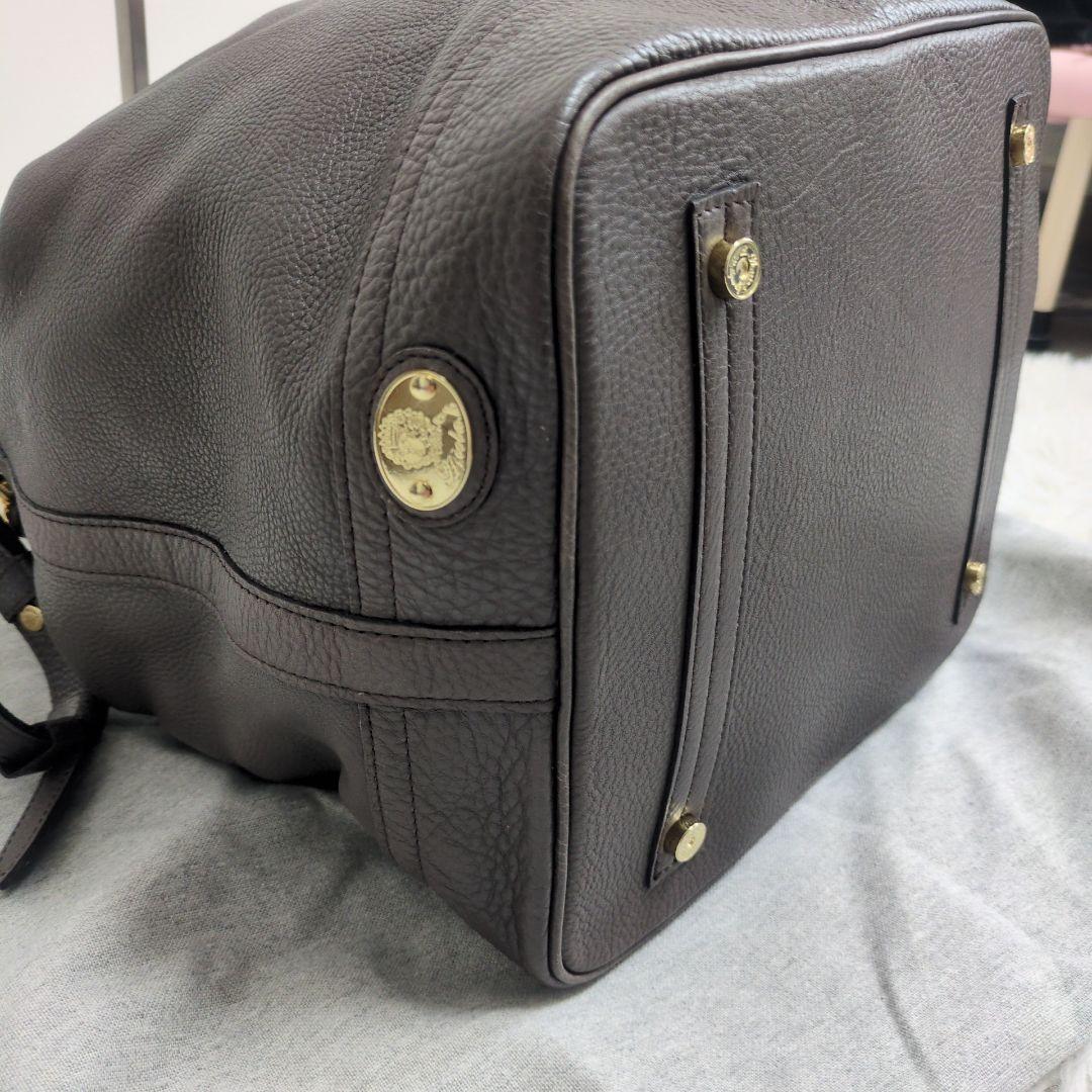 タグ付き　ADMJ 大きめ 巾着 3way ショルダーバッグ モカグレージュ