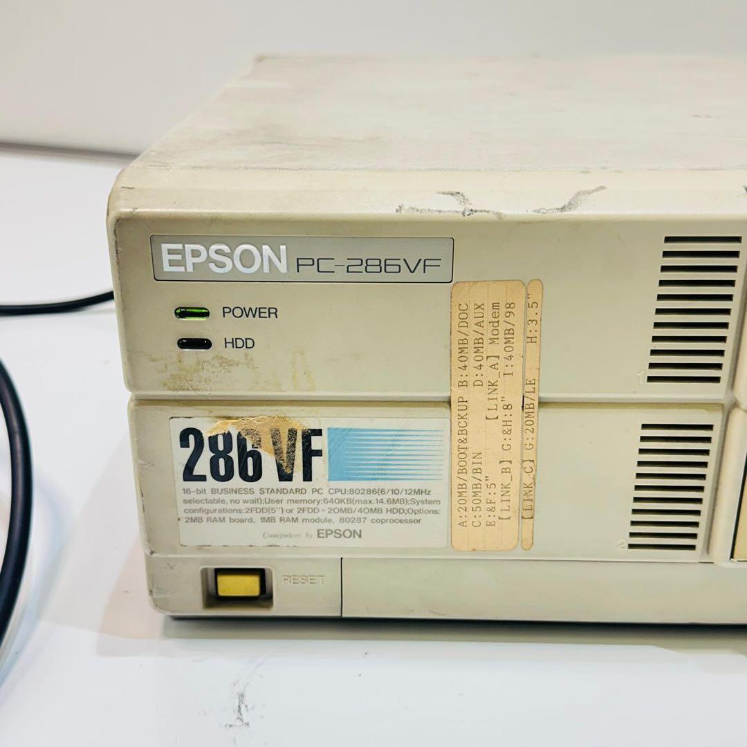 EPSON PC-286VF デスクトップPC 動作品