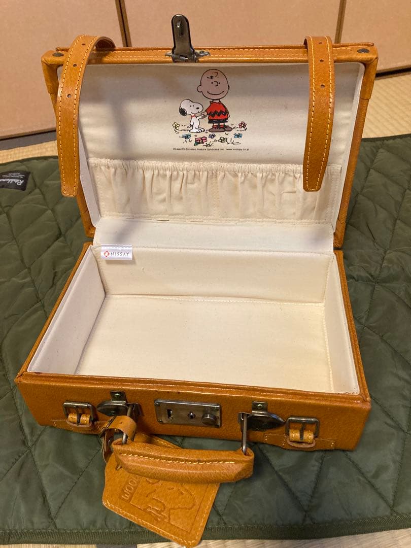 【未使用品】非売品　スヌーピー　レザートランク　　小