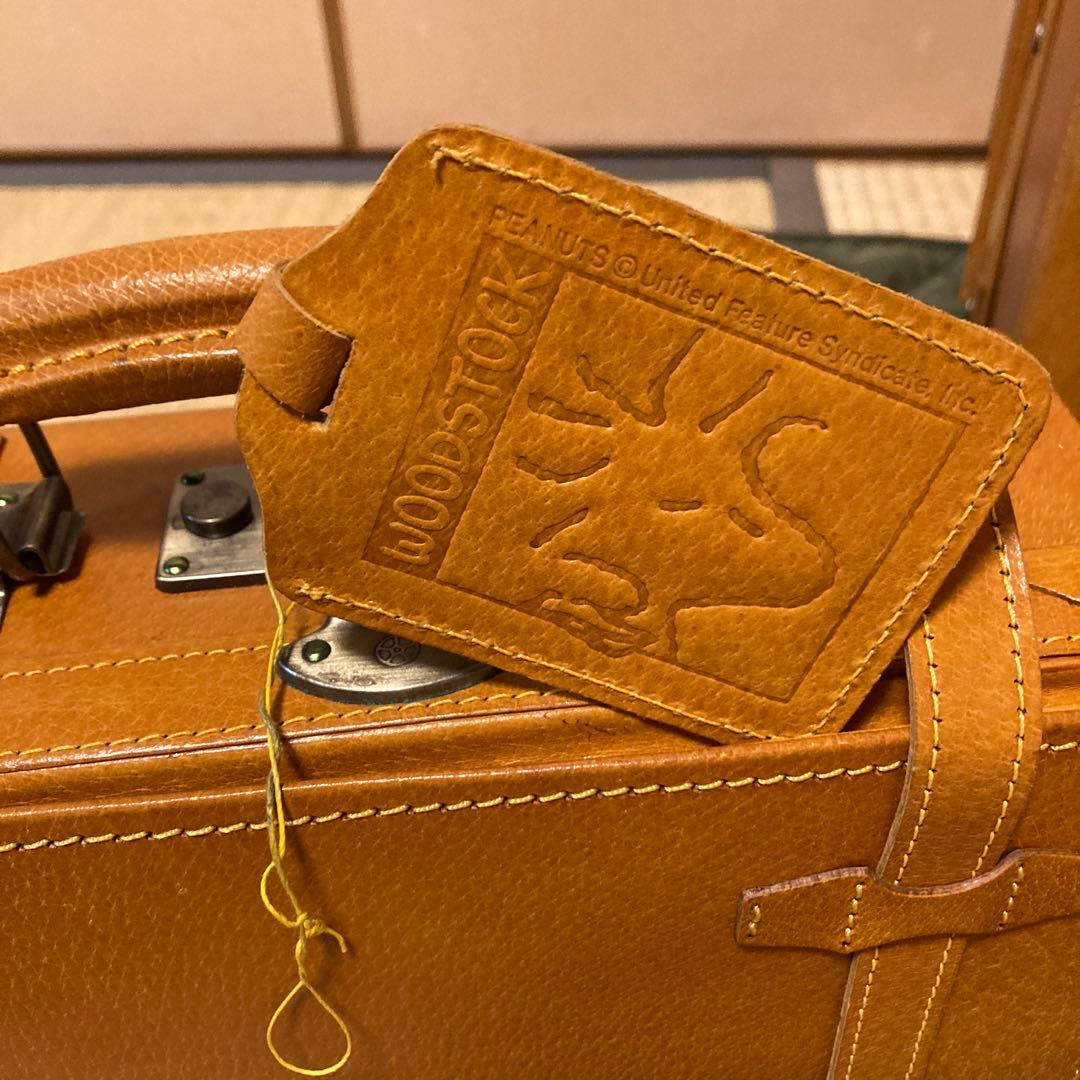 【未使用品】非売品　スヌーピー　レザートランク　　小