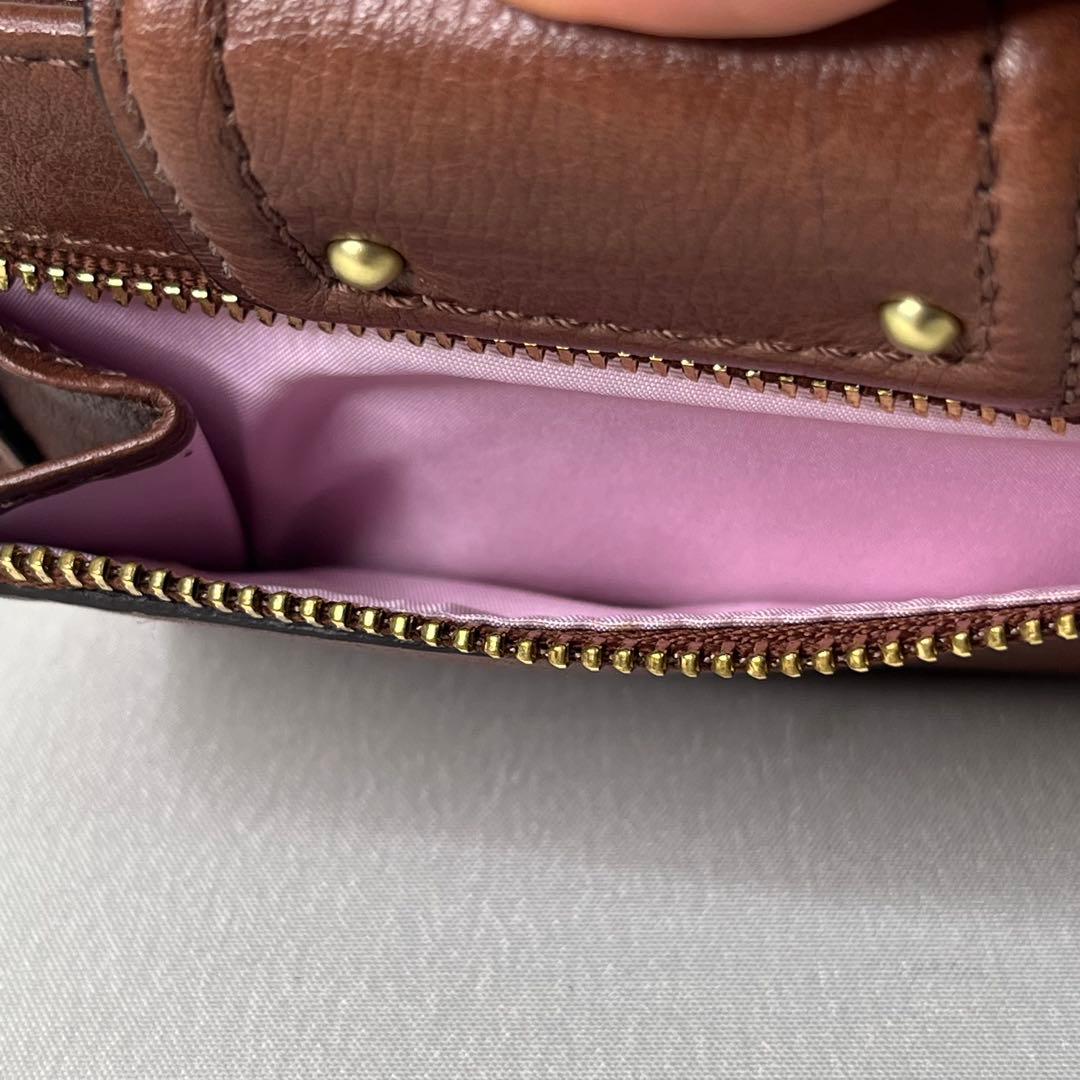 90s/OLD COACH/オールドコーチ/二つ折り財布/馬車ロゴ/本革