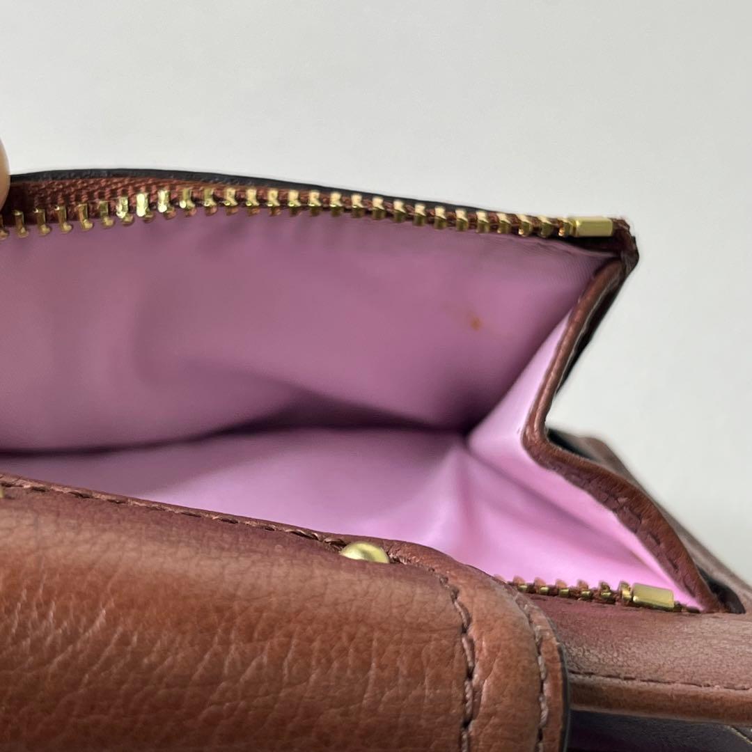 90s/OLD COACH/オールドコーチ/二つ折り財布/馬車ロゴ/本革