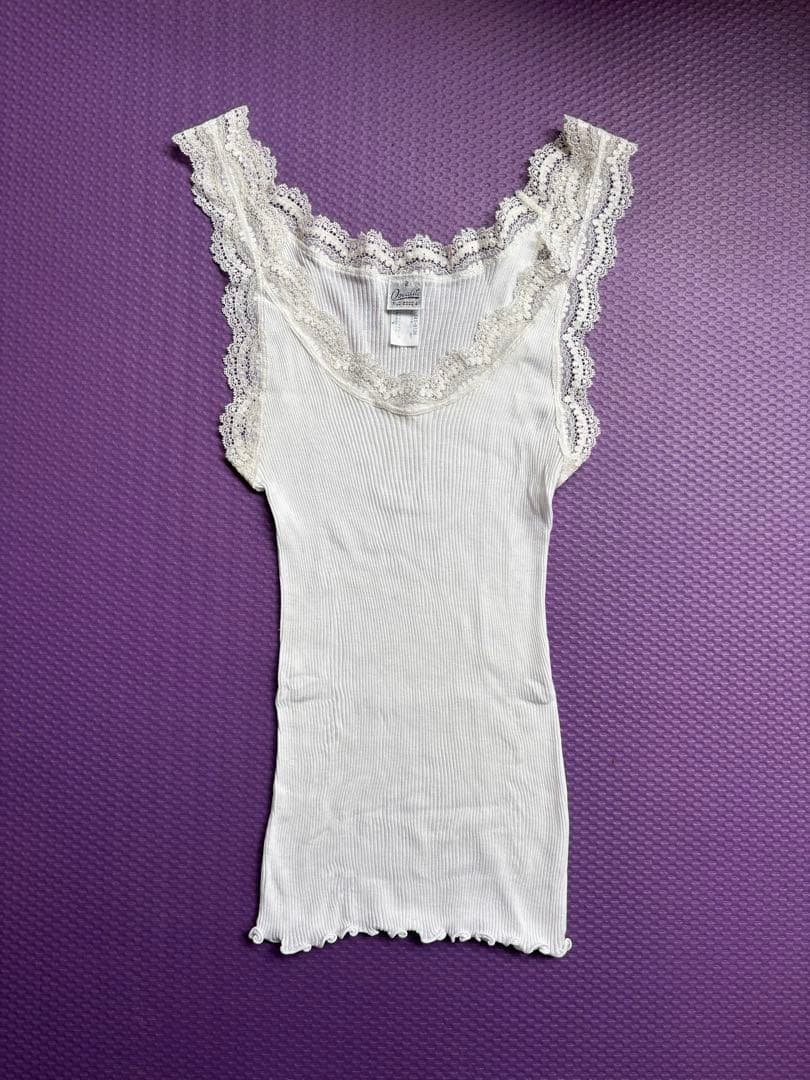 オスカリート コットン レース タンクトップ