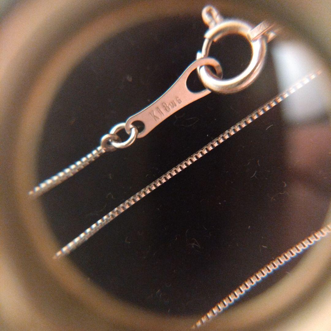 ■k18WGベネチアンネックレス金チェーンホワイトゴールド