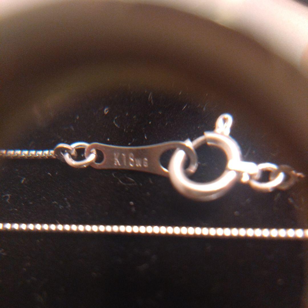 ■k18WGベネチアンネックレス金チェーンホワイトゴールド