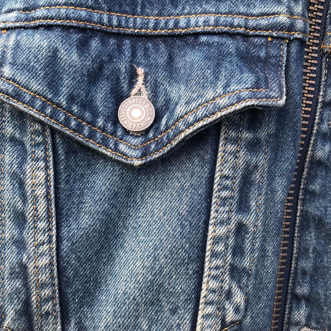 ファセッタズム×リーバイス　デニムジャケット　L　3rd　ライダース