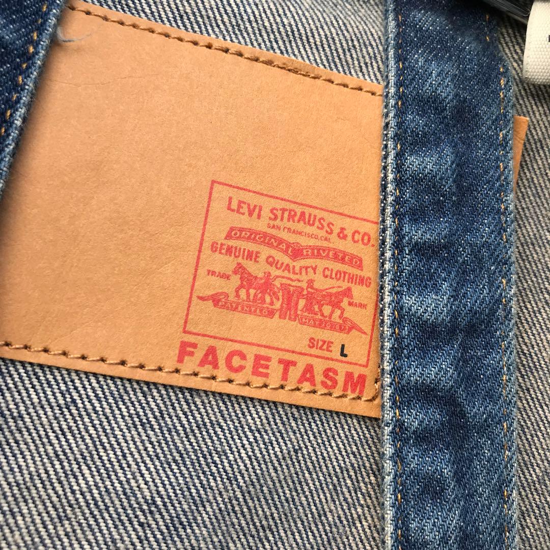 ファセッタズム×リーバイス　デニムジャケット　L　3rd　ライダース