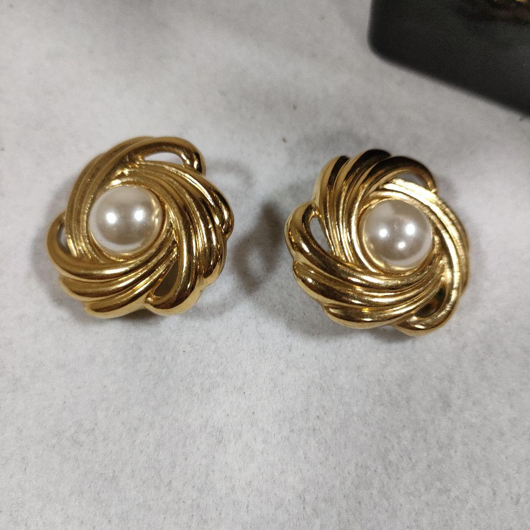 b85 LANVIN　ランバン　ネックレス　イヤリング　ゴールド