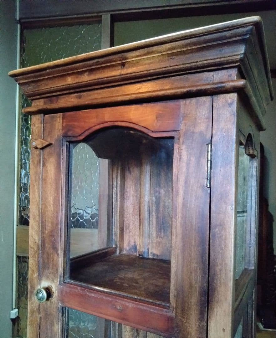 Old Maison 製　ヴィンテージ家具　木製キャビネット　飾り棚　引き取り可