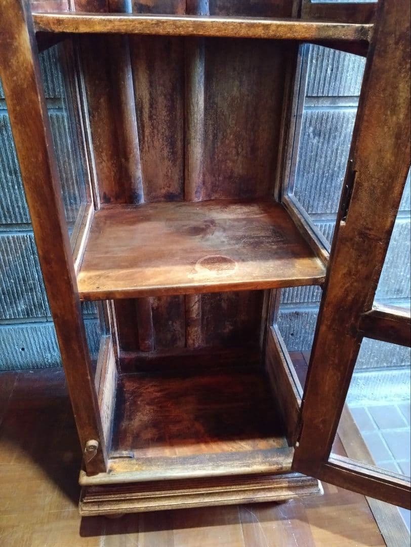 Old Maison 製　ヴィンテージ家具　木製キャビネット　飾り棚　引き取り可