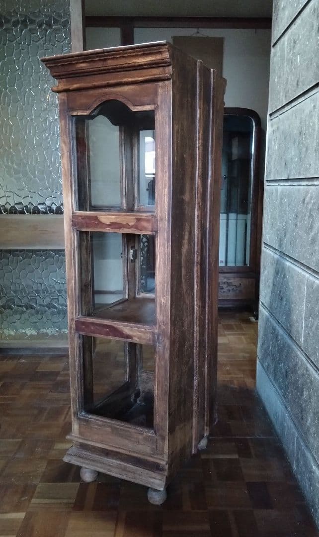Old Maison 製　ヴィンテージ家具　木製キャビネット　飾り棚　引き取り可
