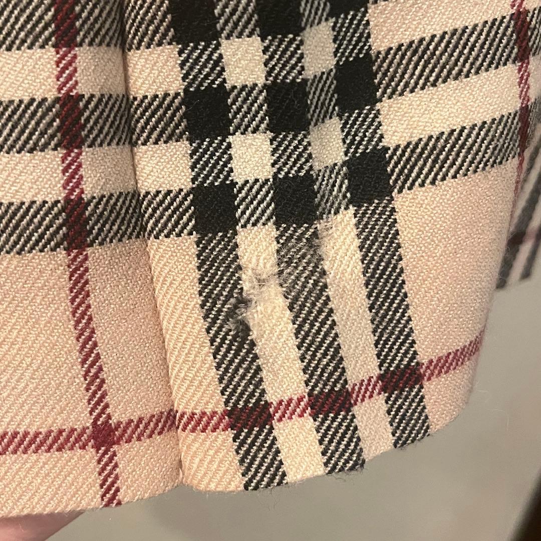 バーバリーブルーレーベル ノバチェック プリーツスカート ミニ