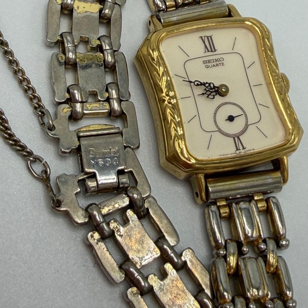 可動品 セイコー SEIKO クオーツ レディース 腕時計 1428-5100