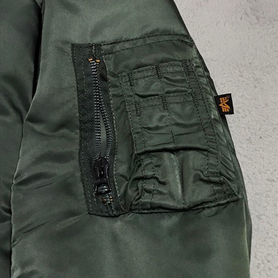 90s ALPHA アルファ　ビンテージフライトジャケット　MA1 USA製　L
