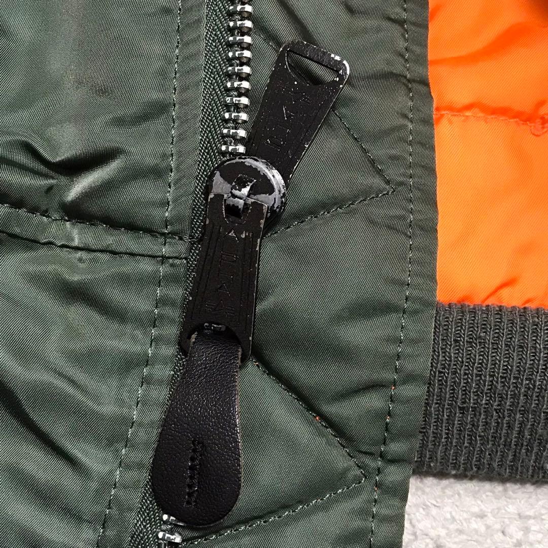 90s ALPHA アルファ　ビンテージフライトジャケット　MA1 USA製　L