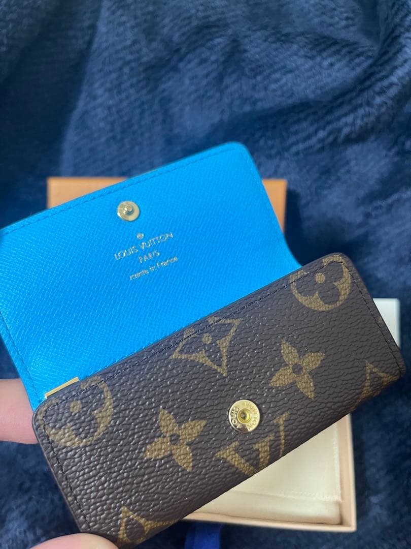 ルイヴィトン モノグラム　キーケース 4 ブルー