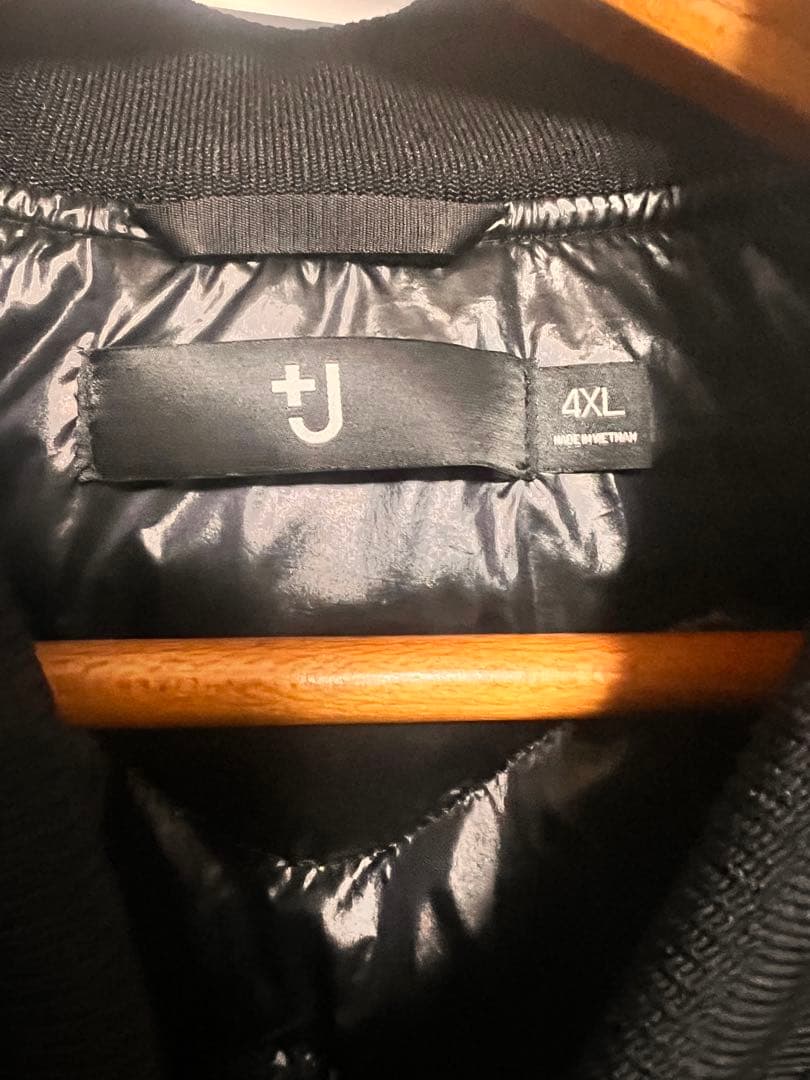 【美品】ユニクロ ジルサンダー MA-1 ダウンジャケット 特大 4XL 黒