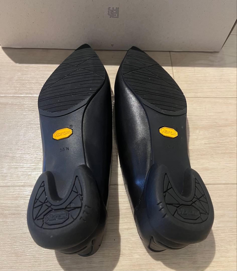 SHISEI フラットパンプス ブラック 36.5