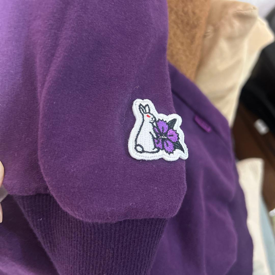 ★激レアデザイン★ FR2 ロンT ポロシャツ　京都限定　撫子　色情兎　紫　M