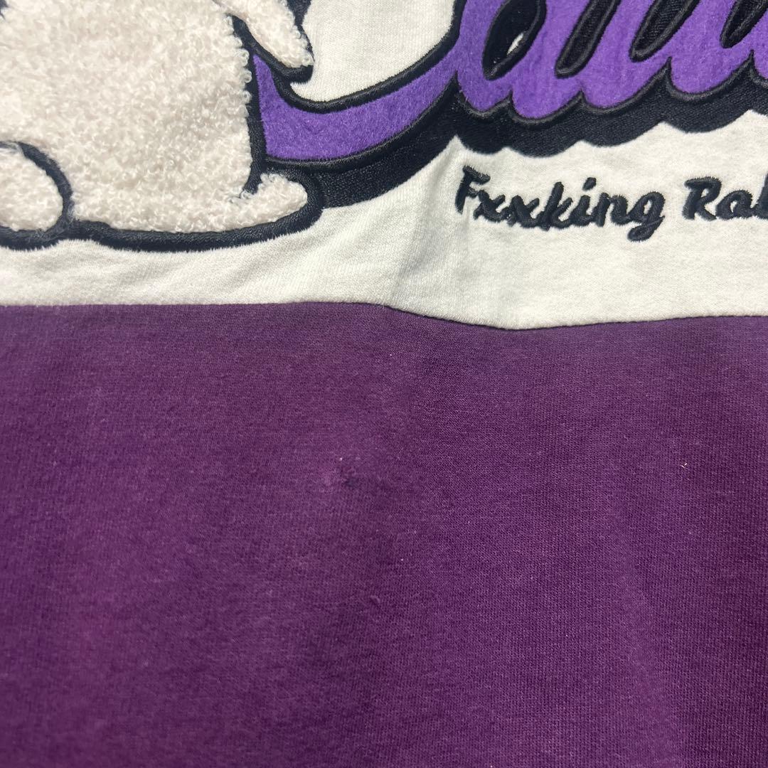 ★激レアデザイン★ FR2 ロンT ポロシャツ　京都限定　撫子　色情兎　紫　M
