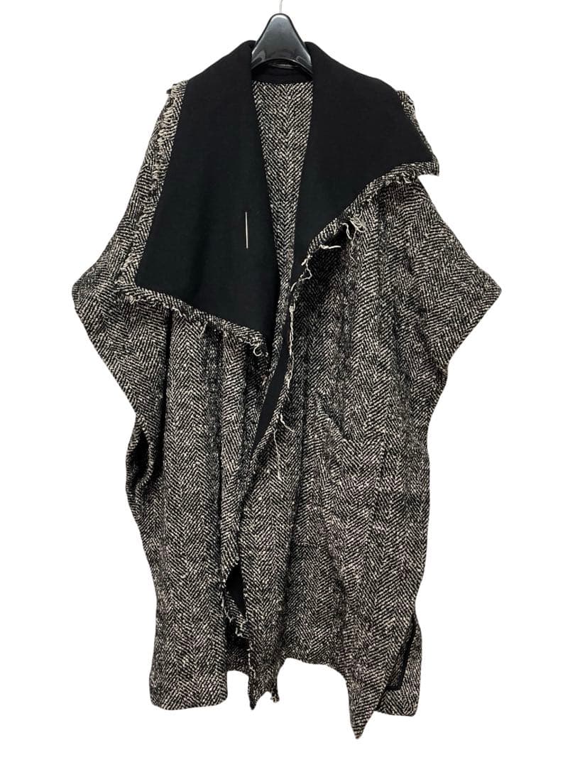 2022aw ヨウジヤマモト ワイズ y's 変形アシンメトリー ポンチョコート