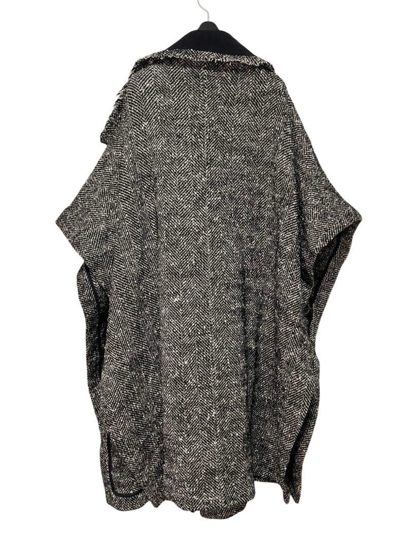 2022aw ヨウジヤマモト ワイズ y's 変形アシンメトリー ポンチョコート